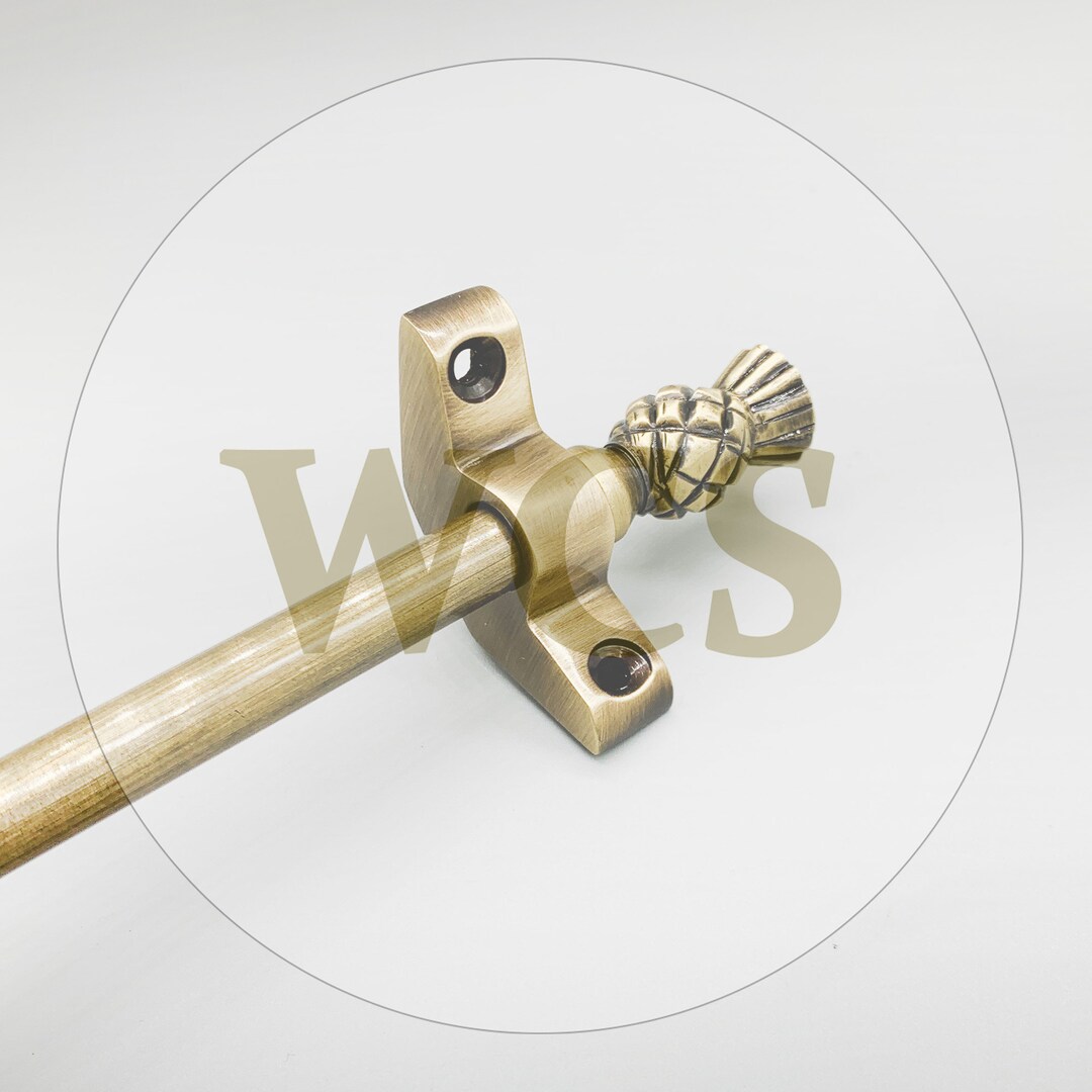 Antique Brass Stair Rods 3/8 X 28.5 Plain Pipe Etsy