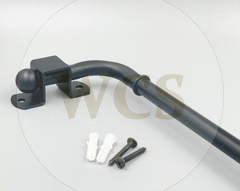 Extendable Swinging Black Adjustable Door Drapery Arm 60cm - 110cm