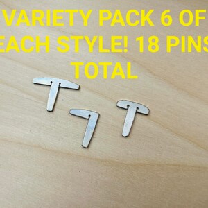 Variety pack stainless glowforge pins