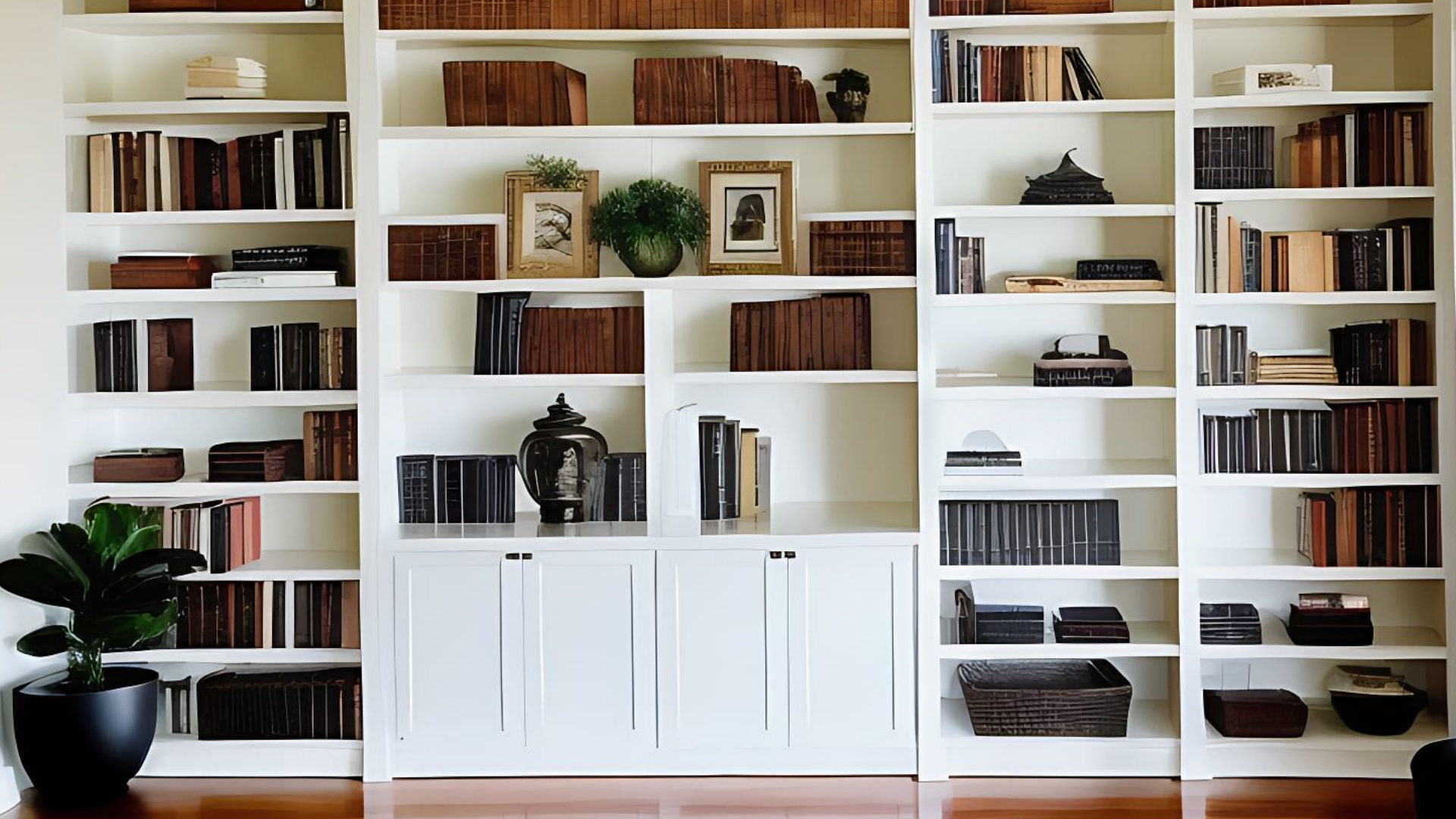 White Bookshelf Zoom Background, Digital Virtual Background, 47 OFF