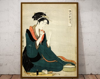 Japanese Art Poster Print Ukiyo E Wall Art Woodblock Prints | Etsy