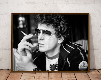 Lou Reed  vintage photograph - retro wall art - Lou Reed photo print - music posters - Housewarming gift ideas - anniversary gifts