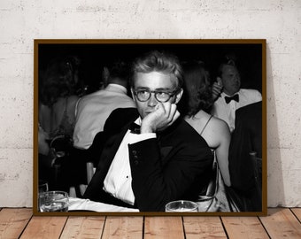 James Dean vintage photograph - retro wall art - classic photo print - Old Hollywood poster - Housewarming gift ideas