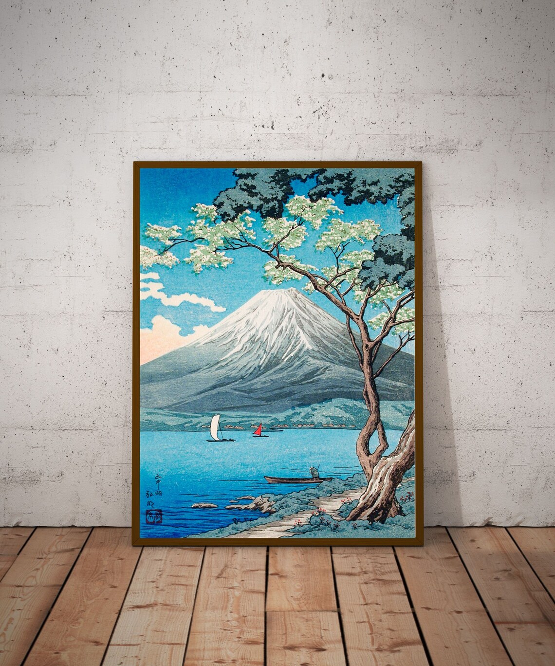 Mount Fuji from Lake Yamanaka Hiroaki Takahashi Japanese | Etsy