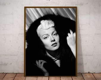 Photographie vintage de Lana Turner - art mural rétro - impression photo Lana Turner - vieilles affiches hollywoodiennes - idées cadeaux de pendaison de crémaillère