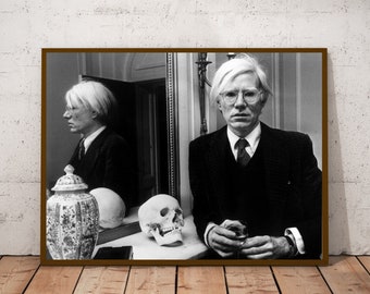 Andy Warhol vintage photograph - retro wall art - Andy Warhol photo poster - Housewarming gift ideas - inspirational gift