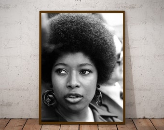 Photographie vintage d'Alice Walker - Art mural rétro - Poster photo Alice Walker - Idées cadeaux de pendaison de crémaillère - Cadeau inspirant