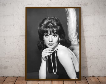 Photographie vintage de Natalie Wood - art mural rétro - impression photo Natalie Wood - vieilles affiches hollywoodiennes - idées cadeaux de pendaison de crémaillère