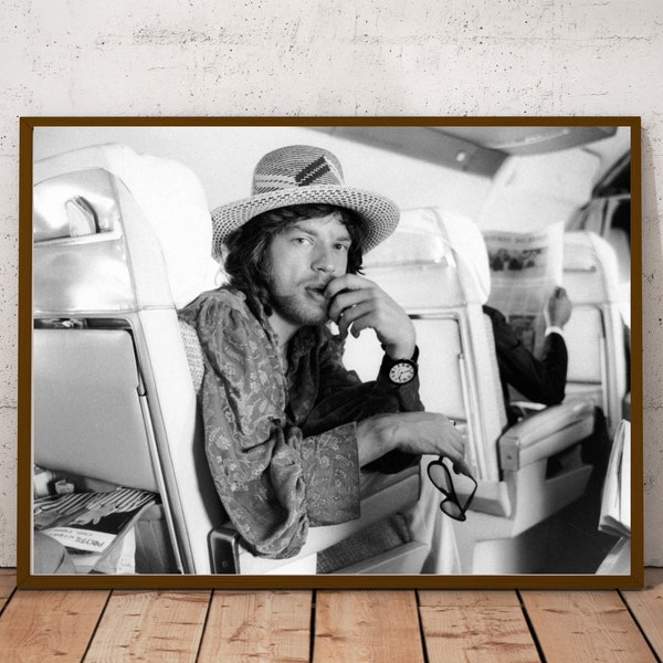 Mick Jagger vintage photograph - retro wall art - Mick Jagger photo print - music posters - Housewarming gift ideas - anniversary gifts