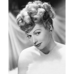 Lucille Ball vintage photograph retro wall art Lucille Ball photo print Old Hollywood posters Housewarming gift ideas image 6