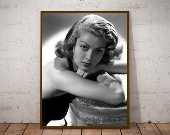 Photographie vintage de Lana Turner - art mural rétro - impression photo Lana Turner - vieilles affiches hollywoodiennes - idées cadeaux de pendaison de crémaillère