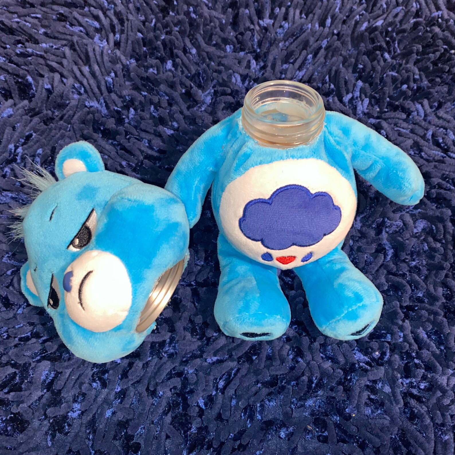 Mini care bear stash jar Etsy