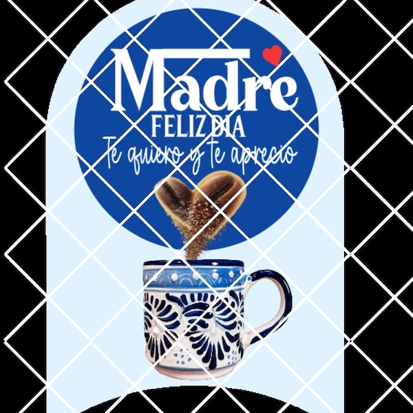 Nescafé Día De Las Madres *ARCHIVO PNG* Etiqueta adhesiva lista para descargar