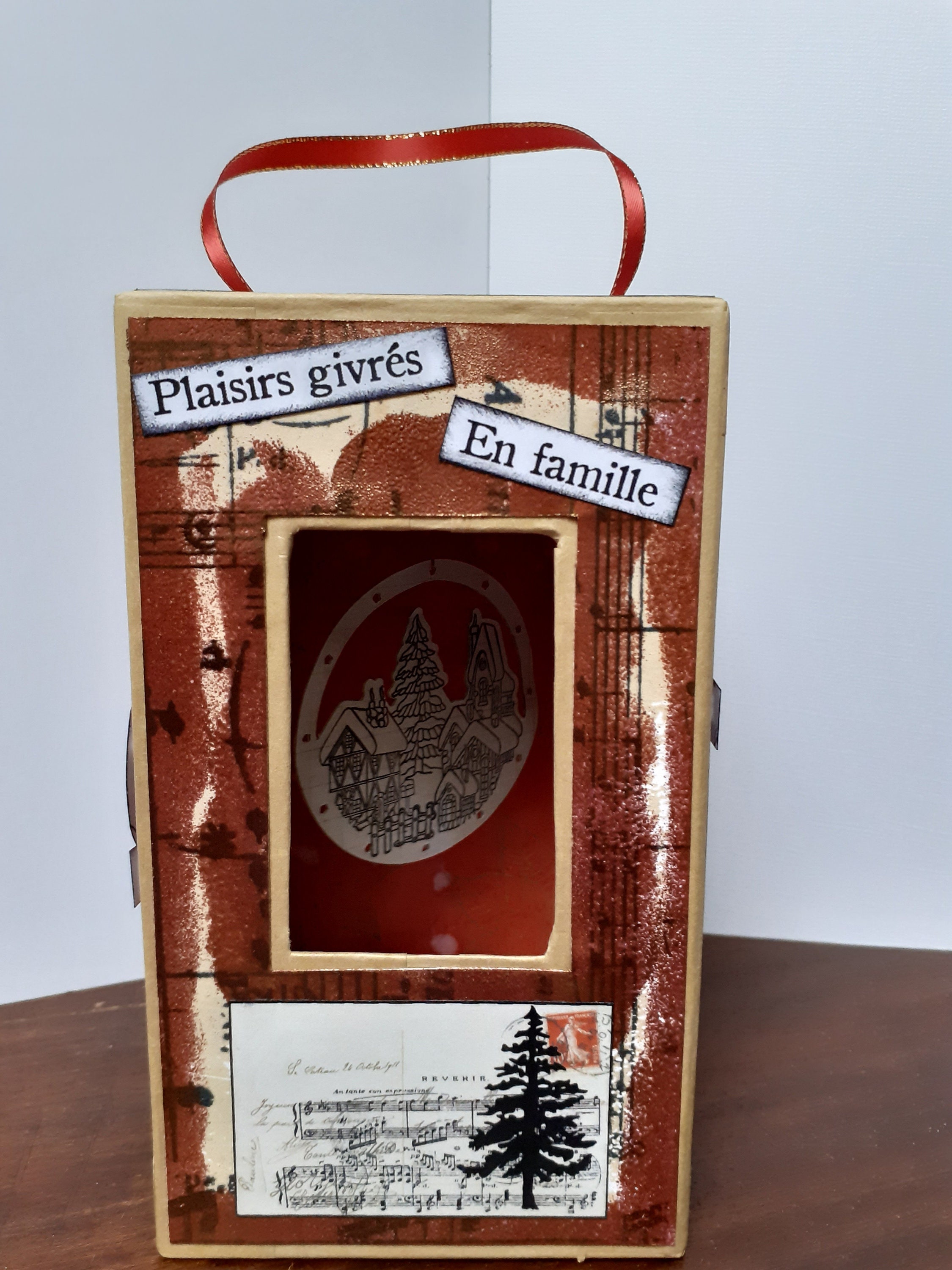 Photophore en Carton Fait Main