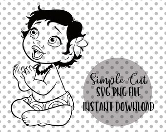 Baby Moana Svg Etsy