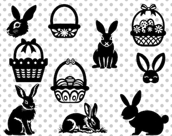 Easter SVG Bundle, Happy Easter svg, Easter Bunny svg, Spring svg, Easter quotes, Bunny Face SVG,