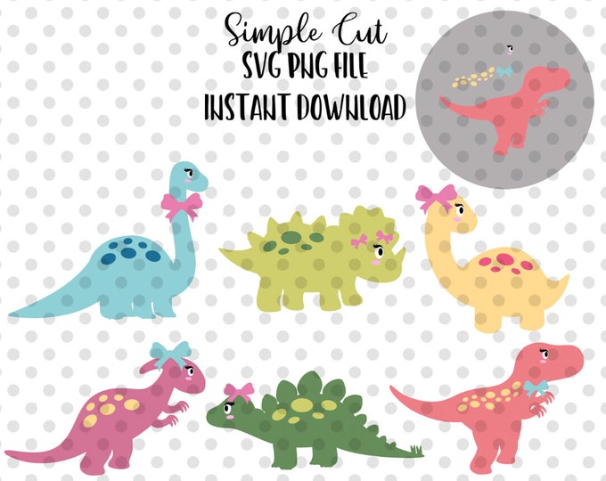 Dinosaur SVG Bundle, Dinosaur Vector, Dinosaurs Clipart, Baby Dinosaur ...