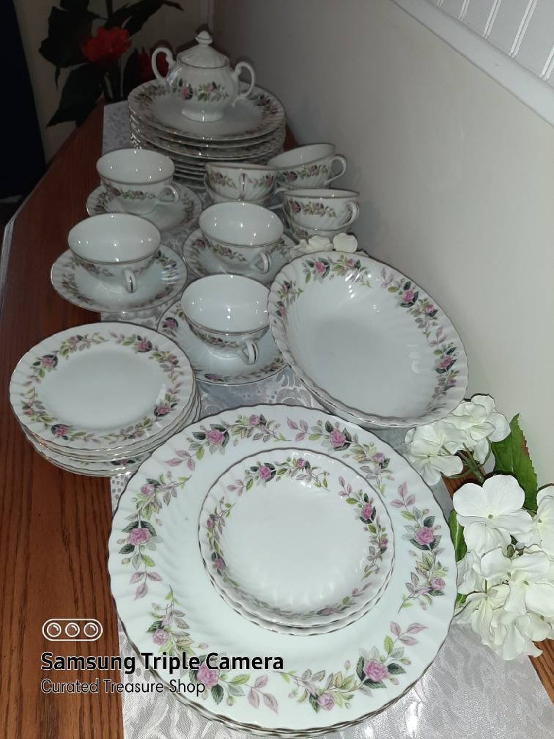 Creative Fine China Japan 2345 36 piece Regency Rose Dinner Etsy