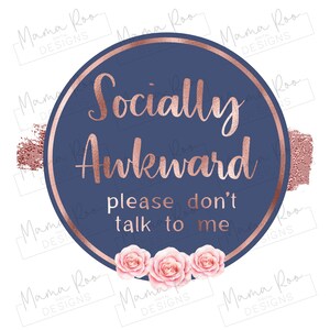Sublimation Mug Design PNG File | Adult Humour Quotes | Socially Awkward | Mug Templates | Instant Download