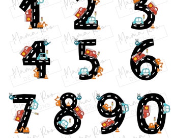 number roads etsy