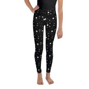 Polka Dots Printed Leggings for Kids/Youth, Kids Tights, Children Leggings, All Over Print Soft Stretch Girls Leggings, Gifts for Kids