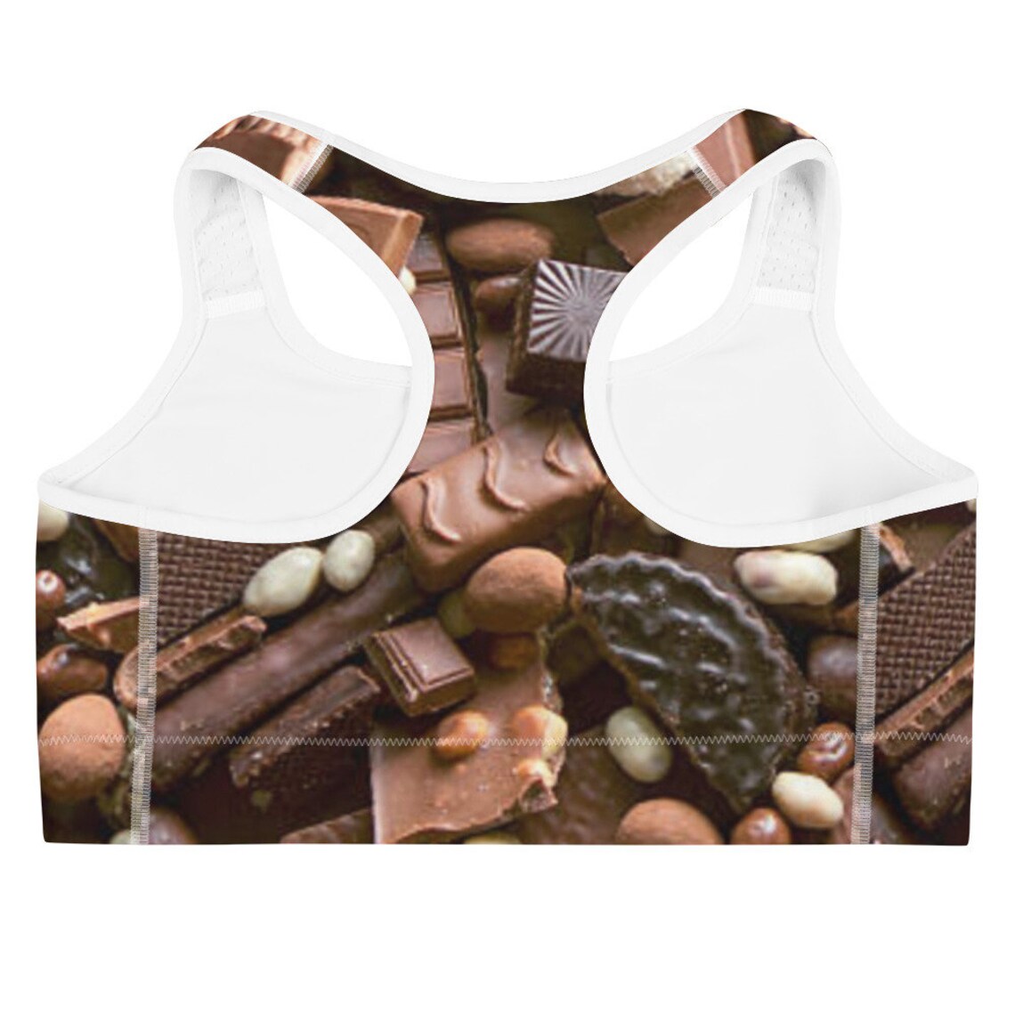 Chocolate Sports bra Chocolate Lover Sports Bra Sports Bra Etsy