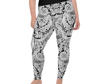 Henna Tattoo Leggings, Womens Leggings, Floral Leggings, Plus Size Printed Leggings, Casual Patterned Leggings, Yoga Workout Pants, Gifts