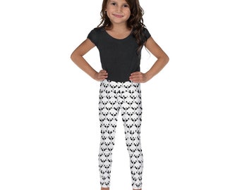 Panda Bears Print Kids Leggings, Trendy Toddler Leggings, Birthday Leggings, Girls Leggings, Baby Leggings, Festival Leggings, Gift for Kids