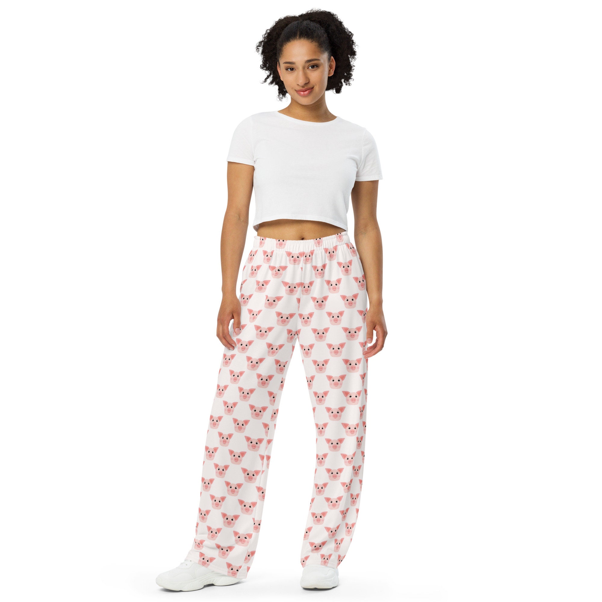 Women's Extra Tall Flannel Pajama Pants Extra Long Pj Pants Pink