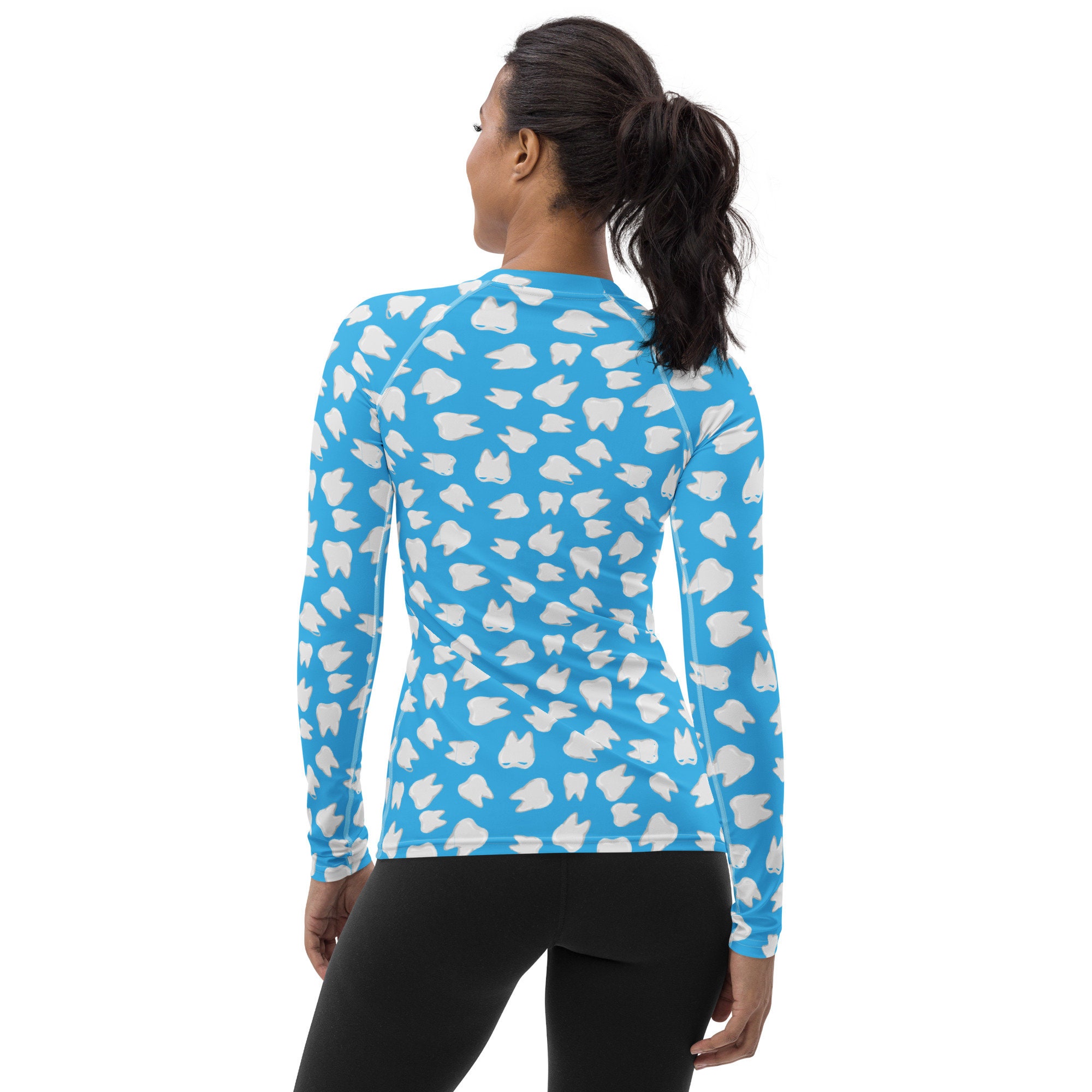 Pattern Rash Guard Dental Teeth Printed Rash Guard Tooth Pattern Rash Guard - Etsy