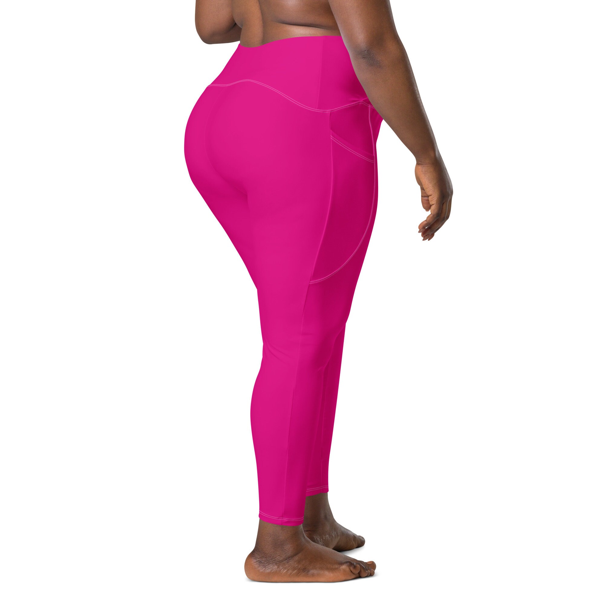 Plus size pink leggings online