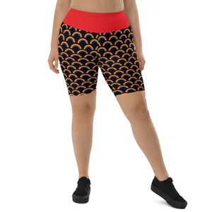 LGBTQ Rainbows Print Biker Shorts Women, Lesbian Pride Shorts, Gym Workout Running Athletic Shorts, All Over Print, Lesbian Gift, Plus Size