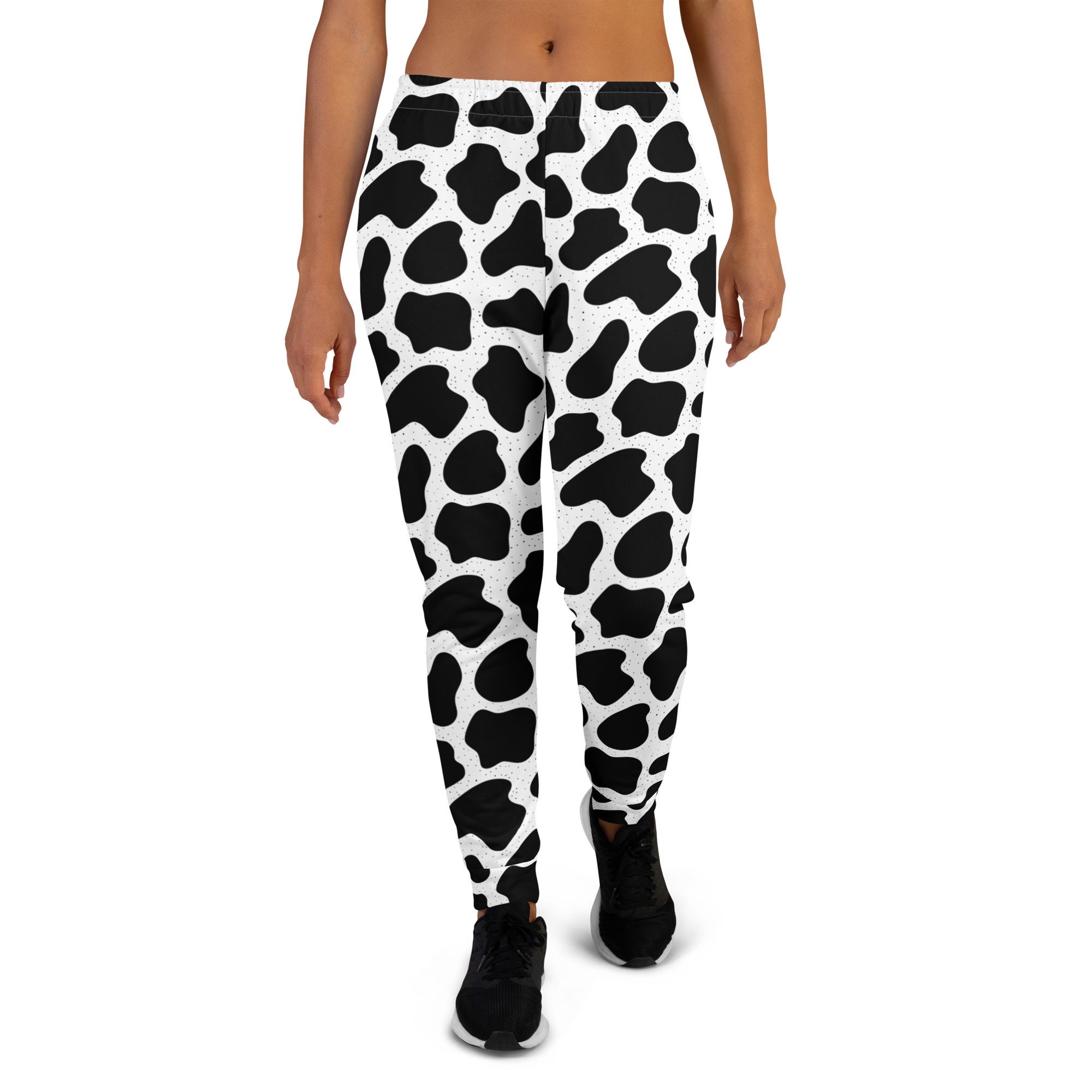 Cow print sweatpants hotsell