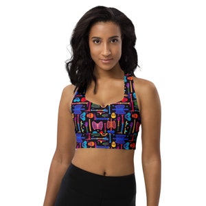 Human Anatomy Sports Bra, Bones Skeleton Printed Sports Bra, Women Sports Bra, Athletic Bra, Gym Workout Bra, Yoga Bra, Fitness Bra, Gifts