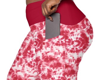 Tie-Dye Swirls Printed Leggings for Women, Stylish Workout Leggings, High Waist Yoga Pants, Soft Stretchy Gym Leggings, Gift, Plus Size