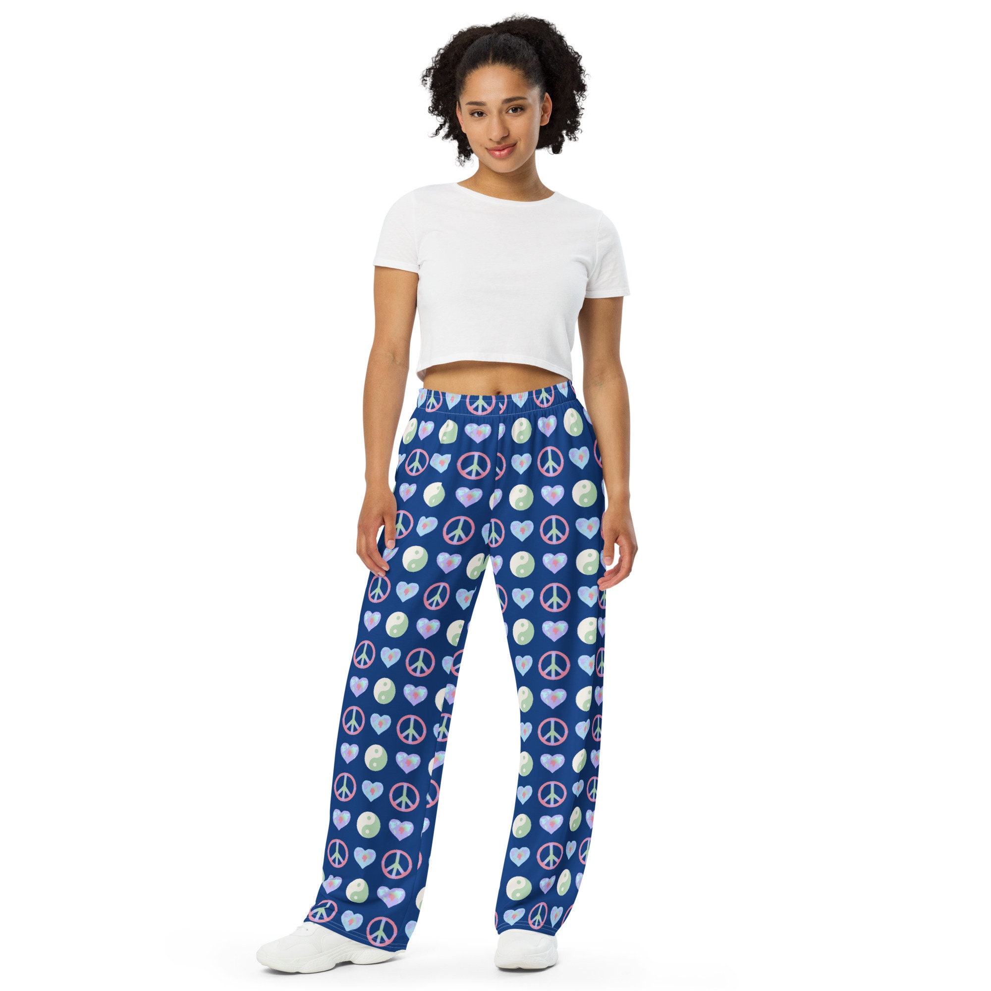 World Peace Unisex PJ Pants Comfy Lounge Pants With Pockets All Over Print Elastic Waist Pants World Maps Hearts Patterned Pajama Pants Etsy Ireland