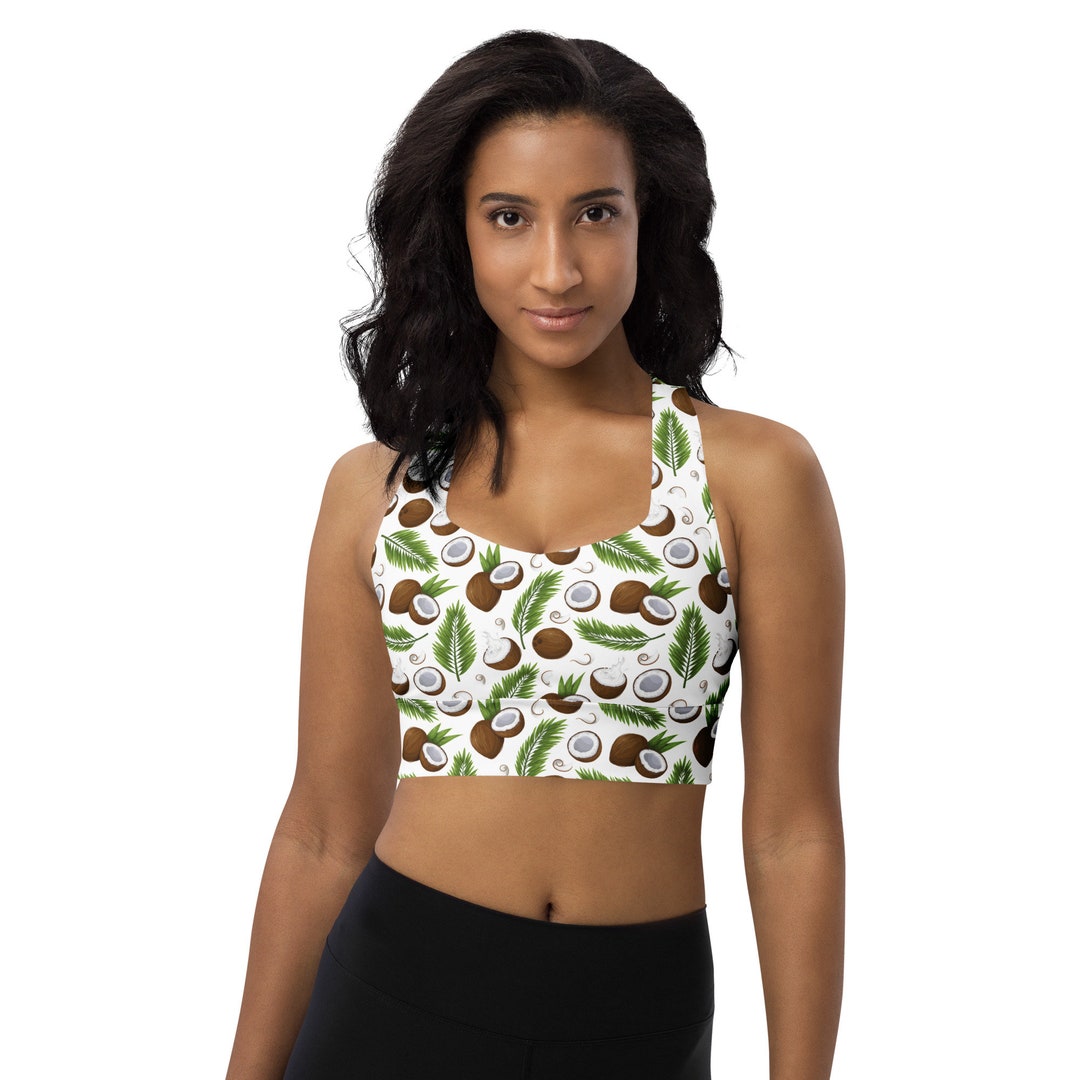 Tropical Fruit Hawaiian Print Sports Bra main image 1