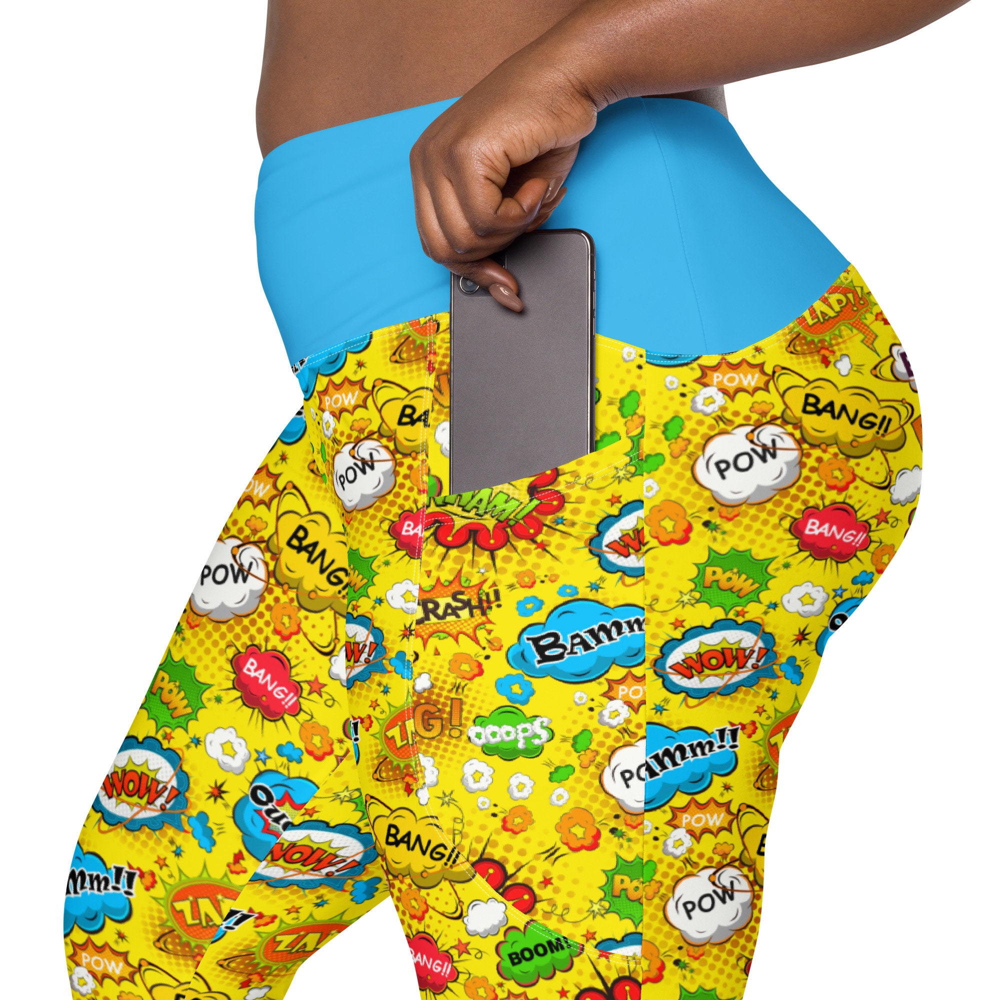 Superhero leggings plus size top