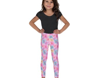 Spring flowers Kids Leggings, Dance Leggings, Toddler Leggings, Soft Stretch Leggings, Floral Leggings, Activewear Leggings, Gifts for Kids