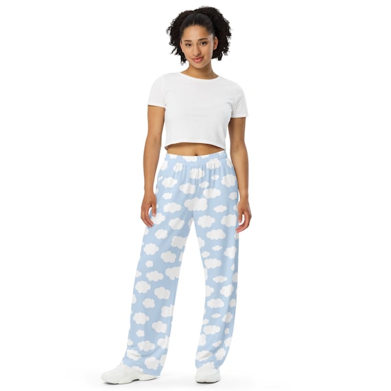 Clouds Patterned Unisex PJ Pants Comfy Lounge Pants With Pockets All Over Print Elastic Waist Pants Weather Nature Pajamas Pants Gifts Etsy UK