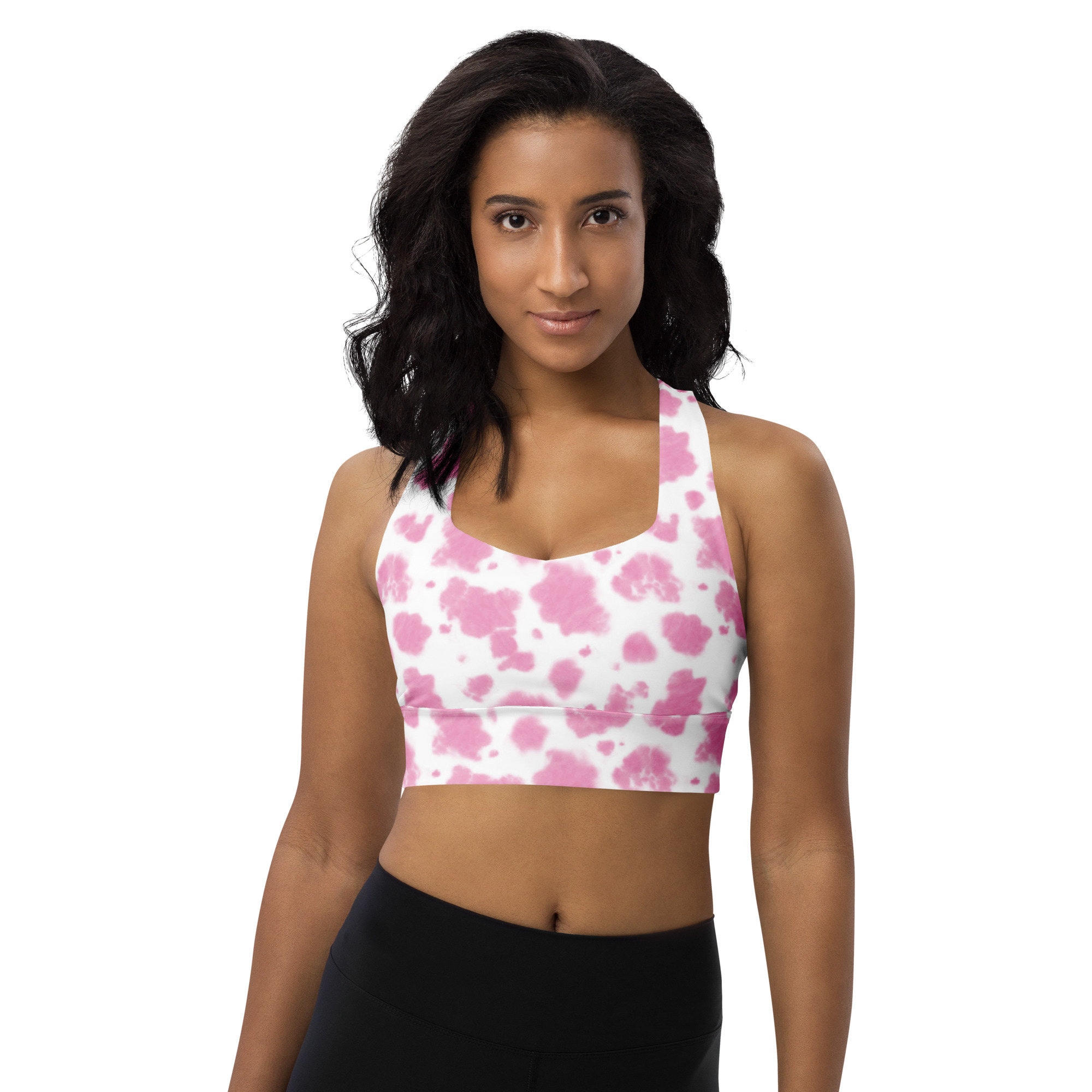 Printed Sports Bra with Full Coverage