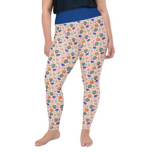 Flamingo Printed Women Leggings, Flamingo Lover Gift, All Over Print, Gym Workout Fitness Plus Size Leggings, Yoga Pants, Womens Activewear