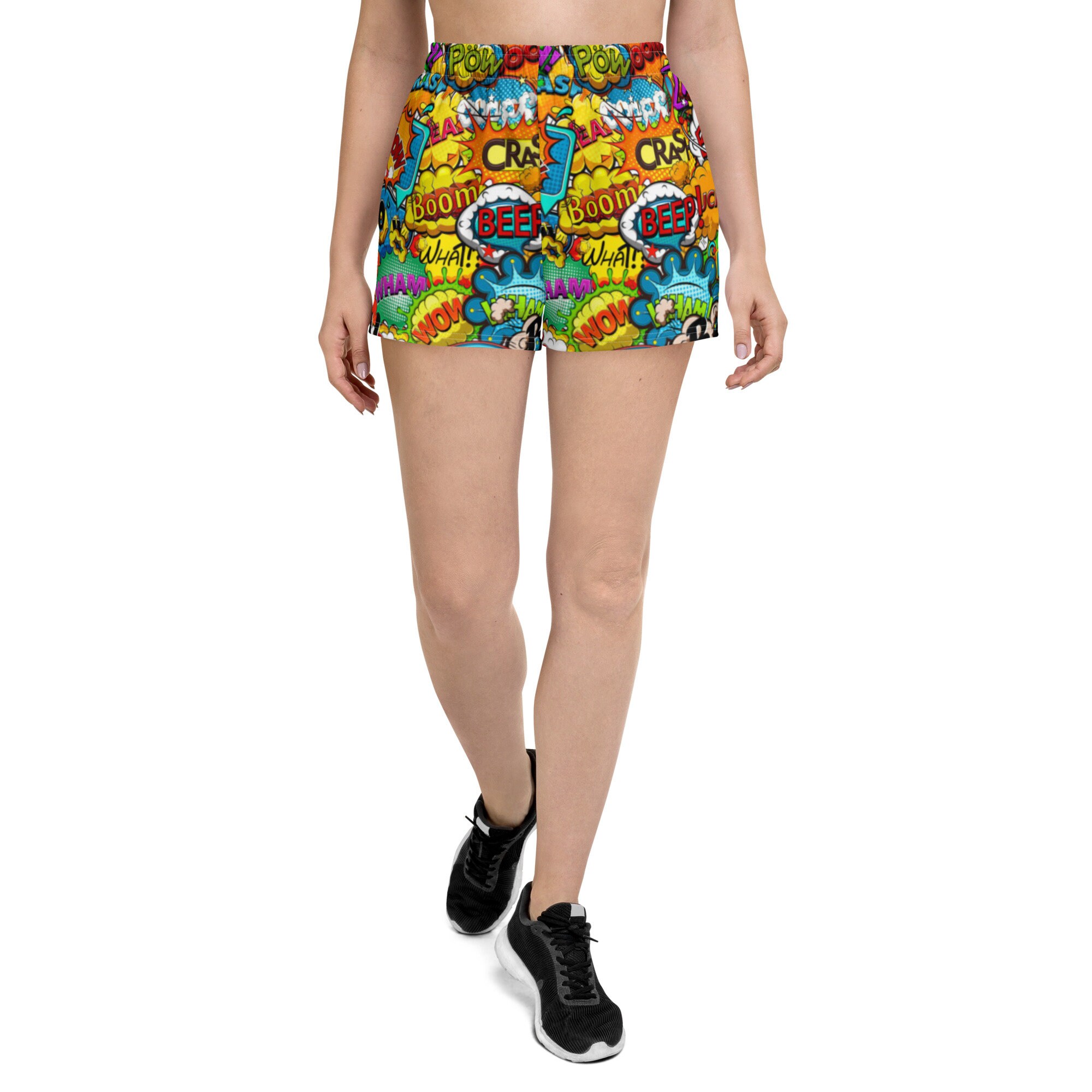 Comic Books Shorts Women Gym Yoga 
