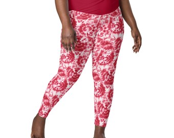 Colorful Tie Dye Leggings, Gym Workout Pants, High Waist Leggings with Pocket, Plus Size Stretch Leggings, Women Activewear Gifts
