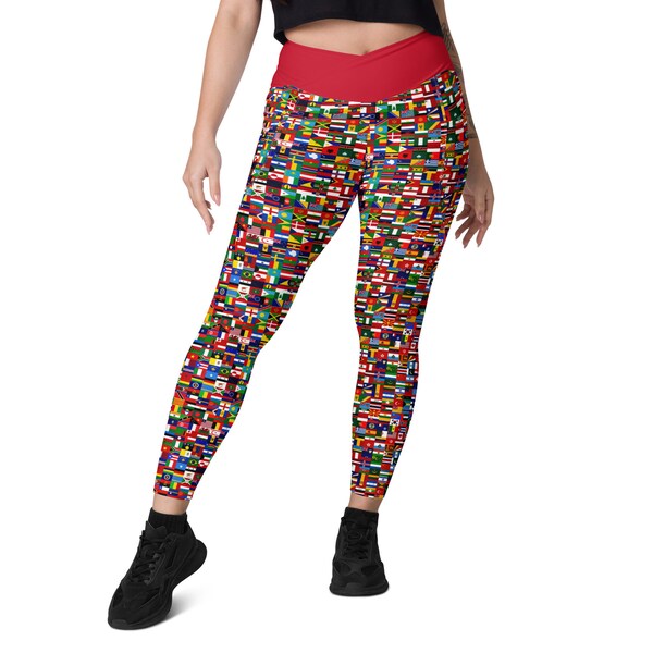 Leggings Imprimé Drapeau Américain - Taille S, Coupe Haute - Occasion Très Bon état
