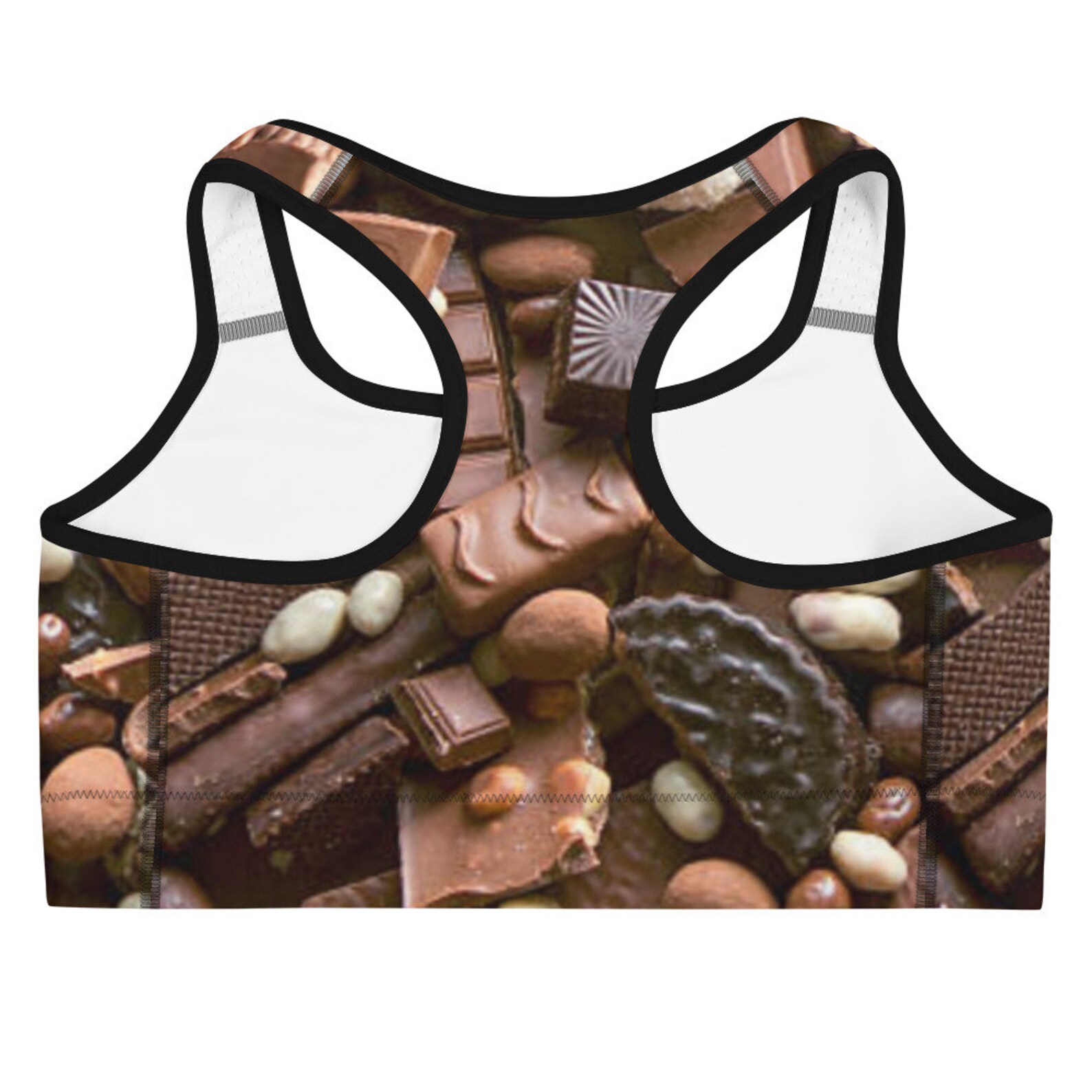 Chocolate Sports bra Chocolate Lover Sports Bra Sports Bra Etsy
