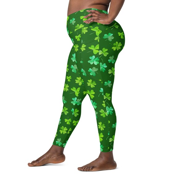 Shamrock Clover Leggings St Patrick 