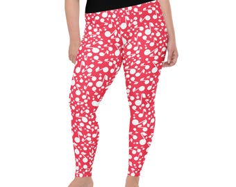 Music Notes Printed Women Leggings, Musician Leggings, Yoga Workout Pants Leggings, Fitness Running Oversized Leggings, Music Lovers Gift
