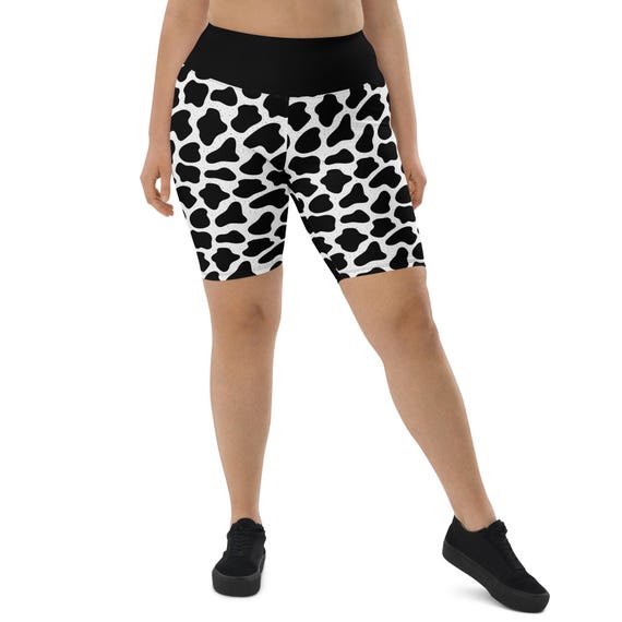 Cow Spots Farm Animal Printed Shorts Women, Cow Lovers Gift