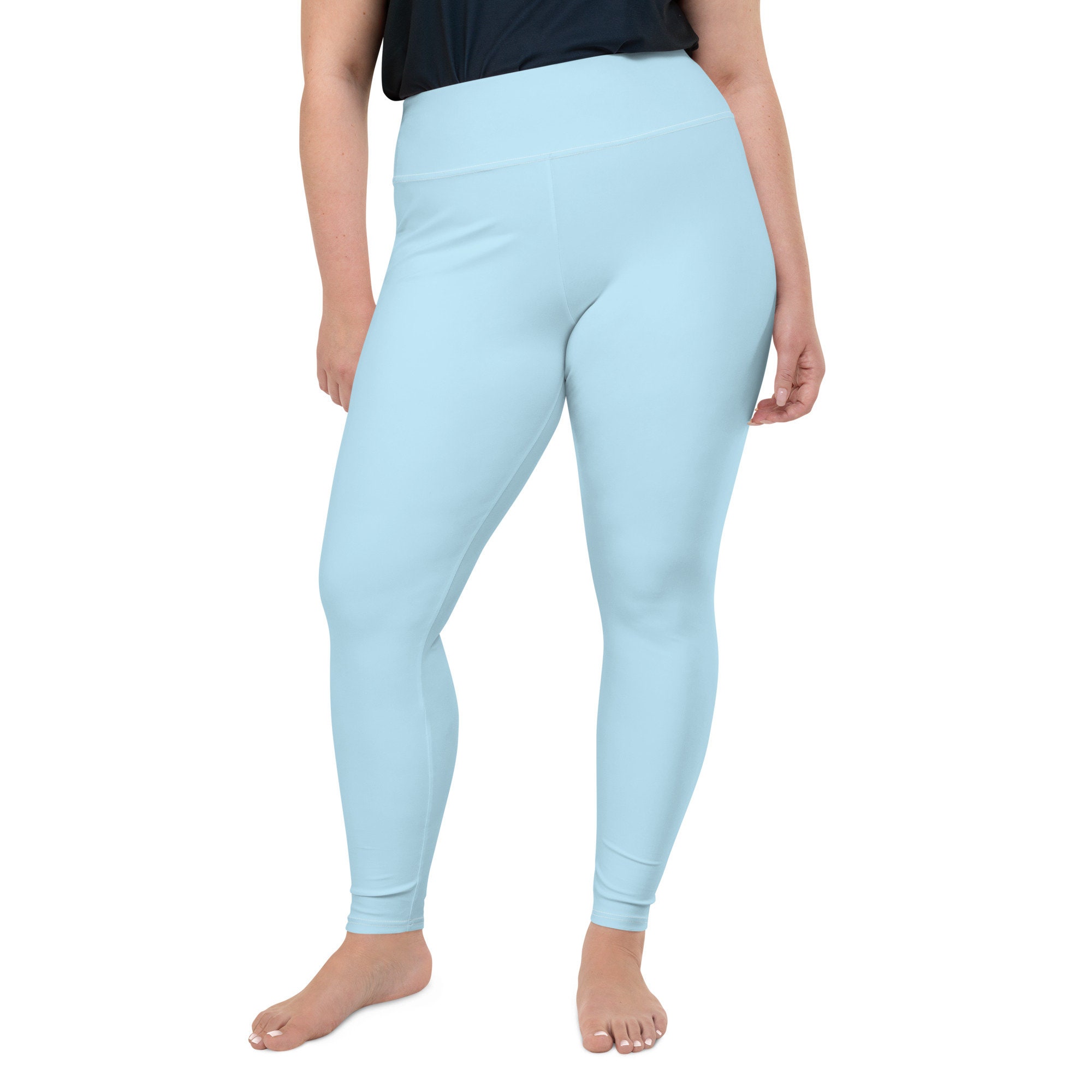 Light Blue Leggings Leggings Plus Size Leggings Solid Blue Yoga Workout Leggings Printed Leggings Gym Leggings Fitness Leggings Etsy